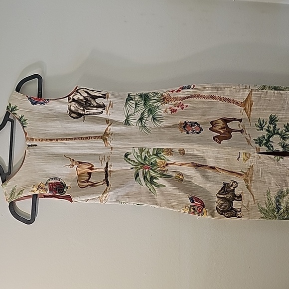 TAPP NEW YORK women's sheth dress.‎ Forest animals. Custom art. Size smal… - Picture 6 of 9